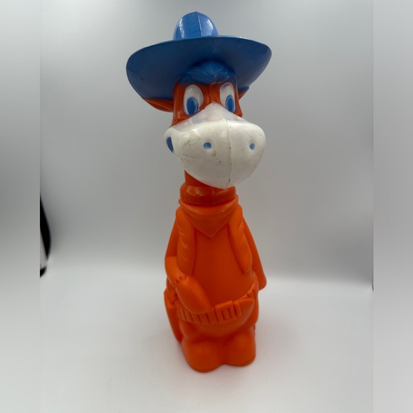VTG 1960 HANNA-BARBERA QUICK-DRAW MCGRAW BUBBLE BATH SOAKY COIN BANK 9.5" - Picture 2 of 16